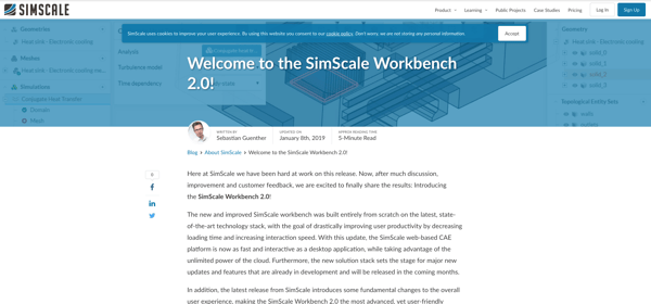 Simscale's new GUI sets the bar for cloud-based-CAE